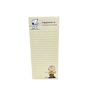 Peanuts Notepad with Snoopy and Charlie Brown